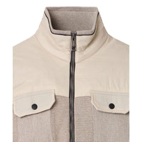 Herno Beige Virgin Wool Full-Length Jacket