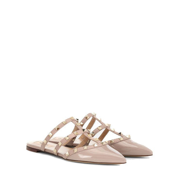 Valentino Garavani Beige Calfskin Ballet Flats