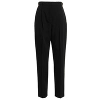 Tory Burch Black Polyester Casual Pants