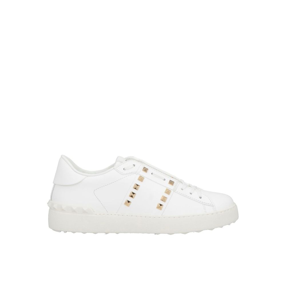 Valentino Garavani White Calfskin Low Top Sneakers