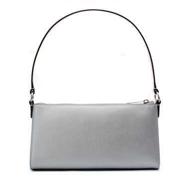 Michael Kors Silver Leather Shoulder Bag