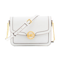 Michael Kors White Canvas Shoulder Bag