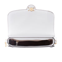 Michael Kors White Canvas Shoulder Bag