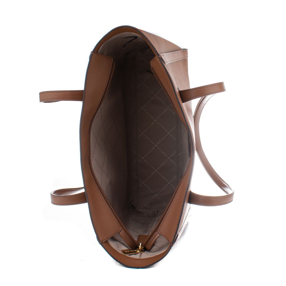 Michael Kors Brown Canvas Tote Bag