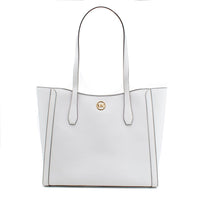 Michael Kors White Canvas Tote Bag