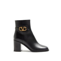 Valentino Garavani Black Calfskin Ankle Boots
