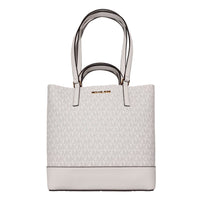 Michael Kors White Leather Tote Bag
