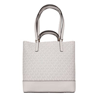 Michael Kors White Leather Tote Bag