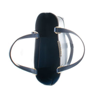 Michael Kors Blue Leather Tote Bag