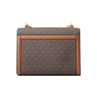 Michael Kors Brown Canvas Shoulder Bag