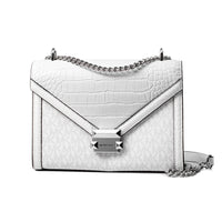 Michael Kors White Canvas Crossbody Bag