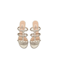 Valentino Garavani Gold Calfskin Mules