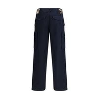 Burberry Blue Cotton Cargo Pants