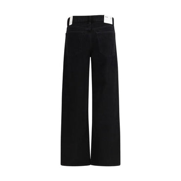 Agolde Black Cotton Jeans Denim