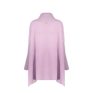 Herno Purple Virgin Wool Poncho