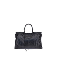 Balenciaga Black Calf Leather Bos Taurus Shoulder Bag