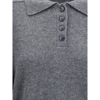 Loulou De Saison Gray Cashmere Cashmere Sweater