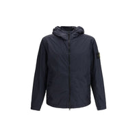 Stone Island Blue Polyamide Coat