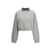 Miu Miu Gray Cotton Sweatshirt
