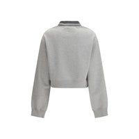 Miu Miu Gray Cotton Sweatshirt