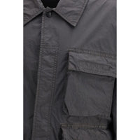 Stone Island Gray Polyamide Coat