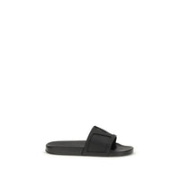 Valentino Garavani Black Rubber Sandals