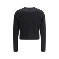 Loulou De Saison Black Cotton Long Sleeve T-Shirt