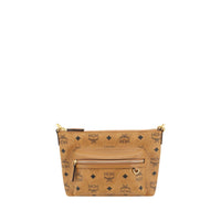 MCM Brown Polyethylene Shoulder Bag