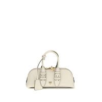 PINKO White Calf Leather Bos Taurus Shoulder Bag