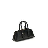 PINKO Black Calf Leather Bos Taurus Shoulder Bag
