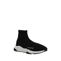 Balenciaga Black Elastane Athletic Sneakers