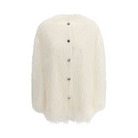 Loulou De Saison White Polyester Coat