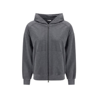 Brunello Cucinelli Gray Cotton Sweatshirt