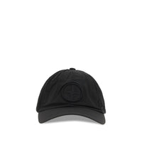 Stone Island Black Nylon Cap (Baseball Hat)