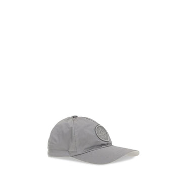 Stone Island Gray Nylon Cap (Baseball Hat)