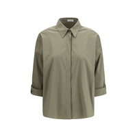 Brunello Cucinelli Bicolor Cotton Dress Shirt