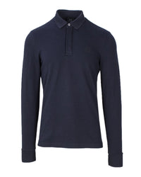 Armani Exchange Blue Cotton Polo Shirt