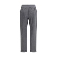 Brunello Cucinelli Gray Cotton Casual Pants
