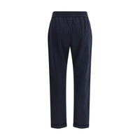 Brunello Cucinelli Blue Cotton Joggers (Workout Pants)