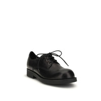 MM6 Black Calf Leather Bos Taurus Oxfords And Derbies