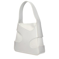 Salvatore Ferragamo White Fabric Handbag
