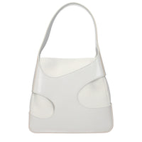 Salvatore Ferragamo White Fabric Handbag