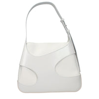 Salvatore Ferragamo White Leather Shoulder Bag