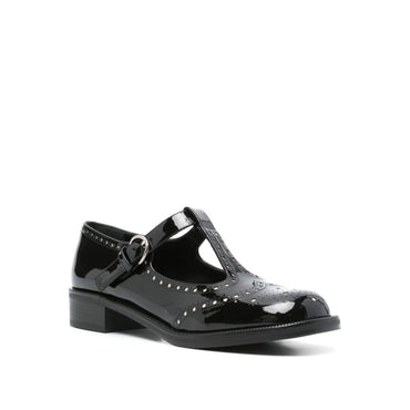 Miu Miu Black Calfskin Shoes