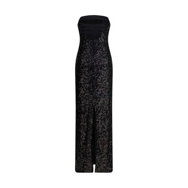 PINKO Black Polyester Cocktail Dress