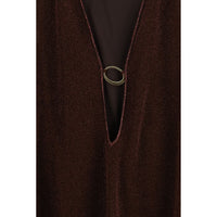 Oséree Brown Polyamide Bermuda Shorts