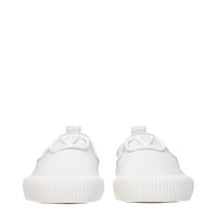 Valentino Garavani White Leather Slip-On Loafers