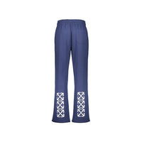 Off-White Blue Cotton Athletic Pants