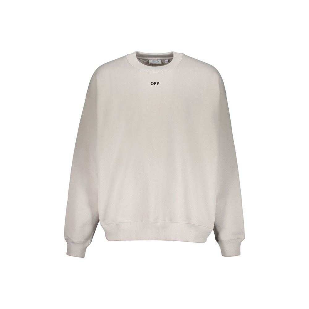Off-White Gray Cotton Sweatshirt