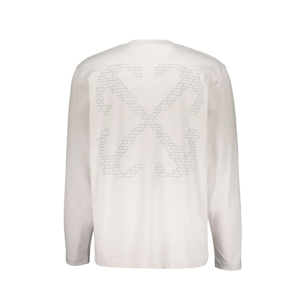 Off-White White Cotton Long Sleeve T-Shirt